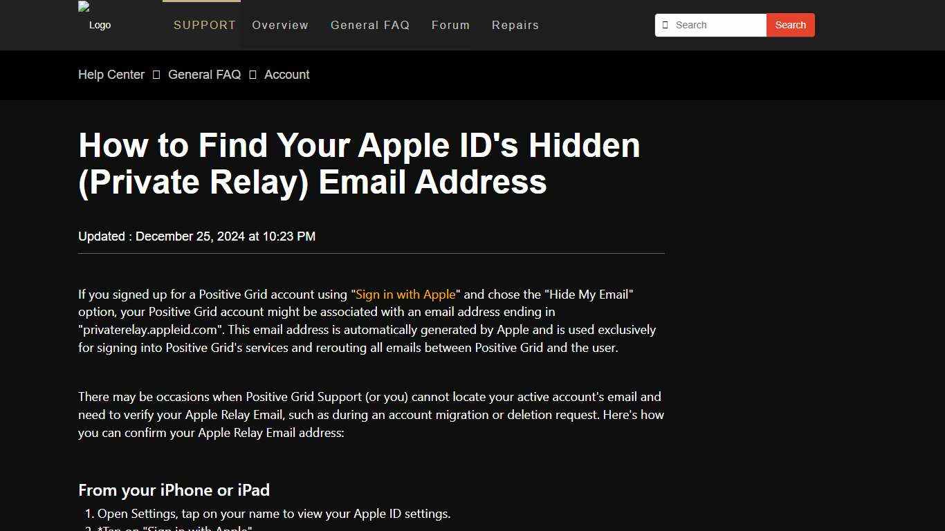 How to Find Your Apple ID's Hidden (Private Relay) Email Address – Help Center