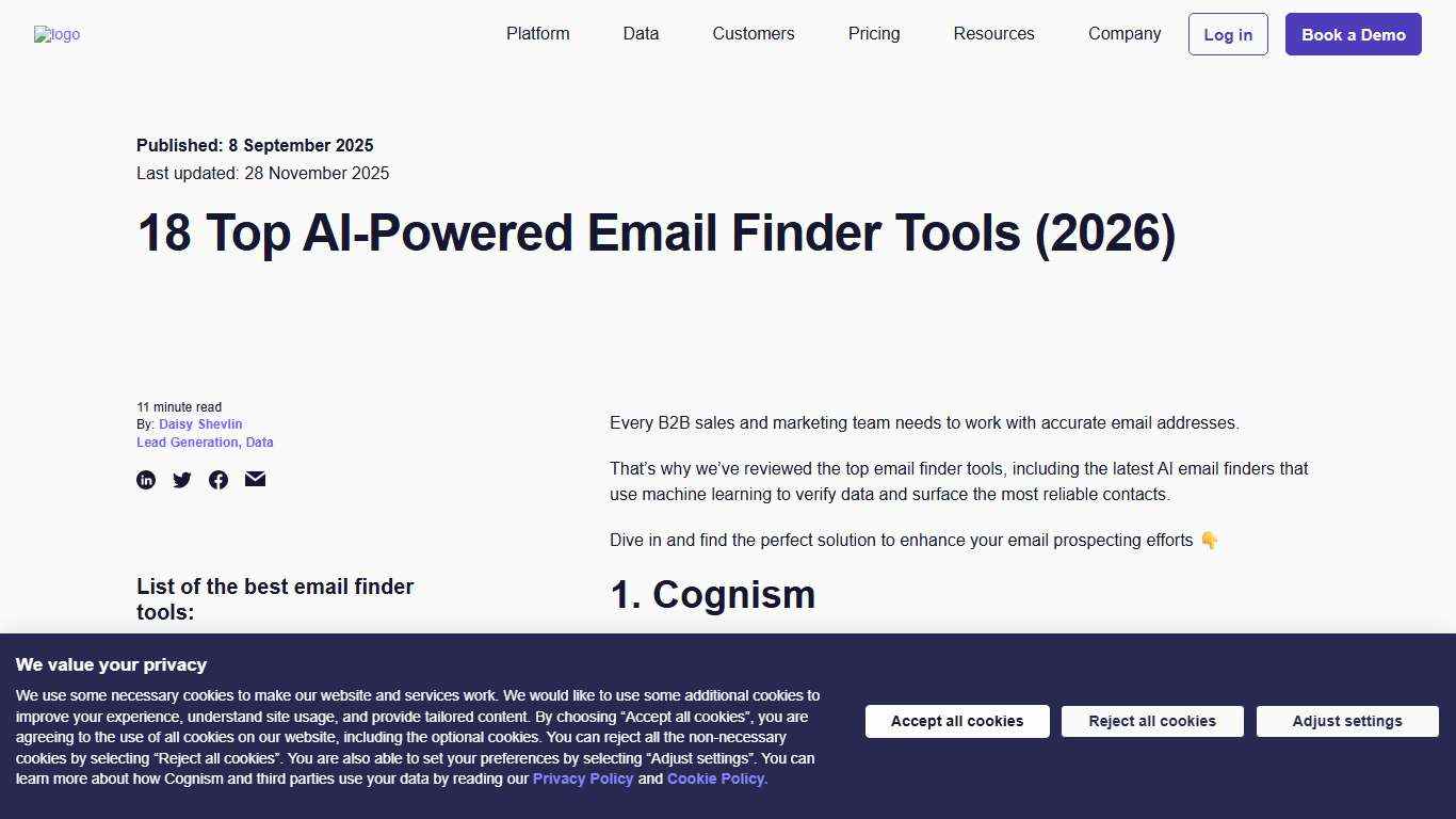 18 Top AI-Powered Email Finder Tools (2026)